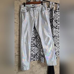 Naked and Famous size 31 Weird Guy Hologram Denim Jeans 041043